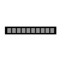 Вентиляционная решетка Благовест ASM19 матовый черный (400x60 мм) Вентиляционная решетка Благовест ASM19 матовый черный (400x60 мм)
