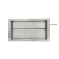 Дроссель-клапан прямоугольный под электропривод (оц. сталь) 800х500