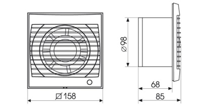 Накладной вентилятор Soler Palau Future-100T 