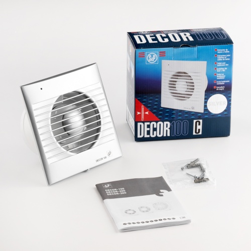 Накладной вентилятор Soler Palau DECOR-100C Silver