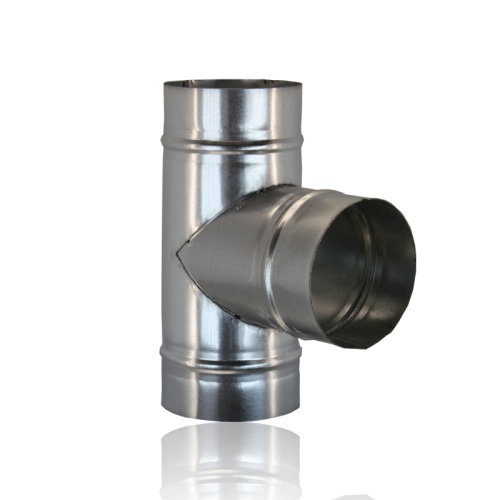 Тройник круглый (оц. сталь) d100/100/100 Тройник круглый (оц. сталь) d100/100/100