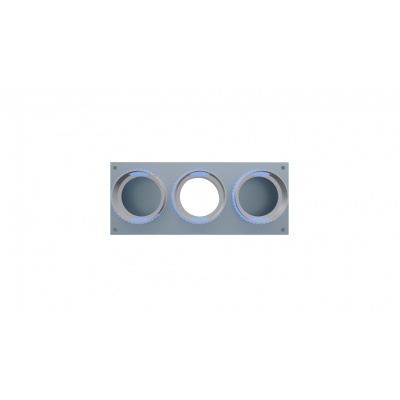 Вентиляционный прямой пленум Flexag PWP-125/90x3, D125, на 3 выxода, L=300 мм