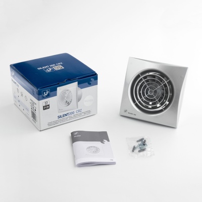 Вытяжной вентилятор Soler Palau SILENT-200 CRZ SILVER  Вытяжной вентилятор Soler Palau SILENT-200 CRZ SILVER