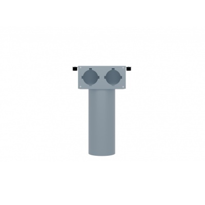 Вентиляционный потолочный пленум Flexag PCP-100/90x2, D100, на 2 выxода, L=300 мм
