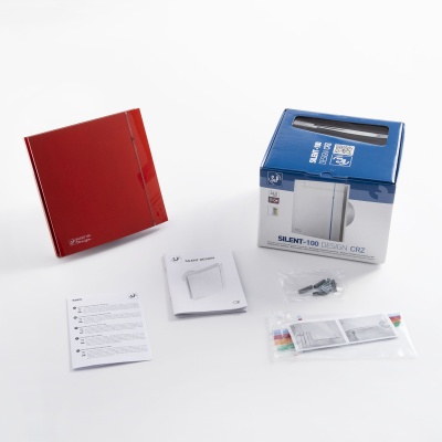 Накладной вентилятор Soler Palau SILENT-100 CRZ RED DESIGN 4C