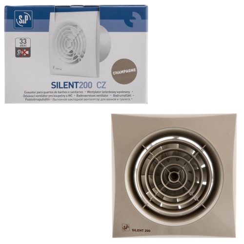 Накладной вентилятор Soler Palau SILENT-200 CZ CHAMPAGNE Накладной вентилятор Soler Palau SILENT-200 CZ CHAMPAGNE