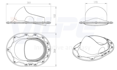 CLASSIC Проходной элемент, RAL6020