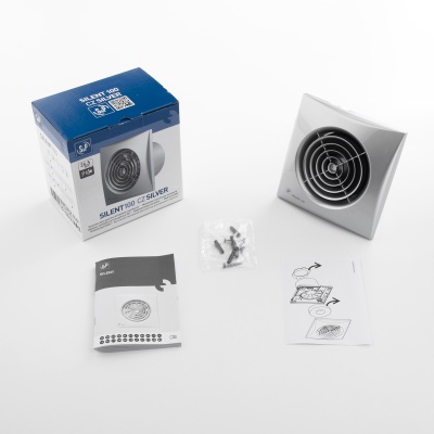 Вытяжной вентилятор Soler Palau SILENT-100 CZ SILVER Вытяжной вентилятор Soler Palau SILENT-100 CZ SILVER