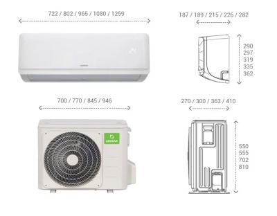 Настенная сплит-система LESSAR LS-H24KPA2 / LU-H24KPA2