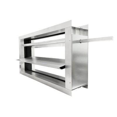 Дроссель-клапан прямоугольный под электропривод (оц. сталь) 600х300