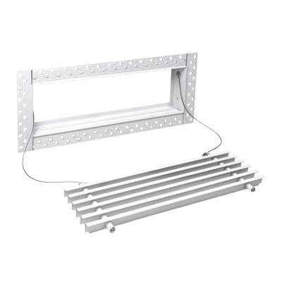 Вентиляционная решетка Brofer FUTURE 15 белая (400x125 мм)