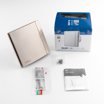 Вытяжной вентилятор Soler Palau SILENT-100 CZ CHAMPAGNE DESIGN 4C Вытяжной вентилятор Soler Palau SILENT-100 CZ CHAMPAGNE DESIGN 4C