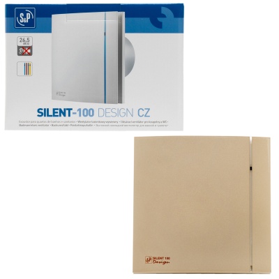 Накладной вентилятор Soler Palau SILENT-100 CZ CHAMPAGNE DESIGN 4C
