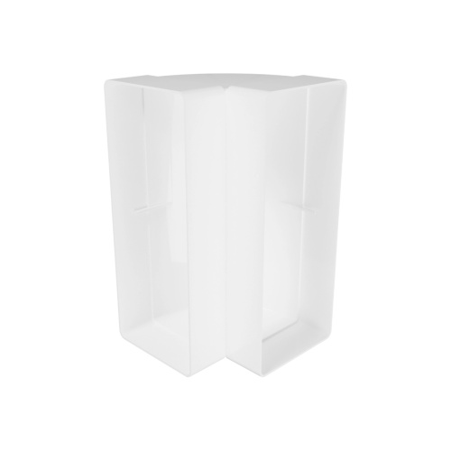 Отвод 90º вертикальный (пластиковый) ЭРА 922КВП (220x90 мм)