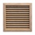 Деревянная вентиляционная решетка, дуб 172x172