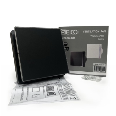 Вытяжной вентилятор Seicoi SNAD04-01 Matt black glass Вытяжной вентилятор Seicoi SNAD04-01 Matt black glass